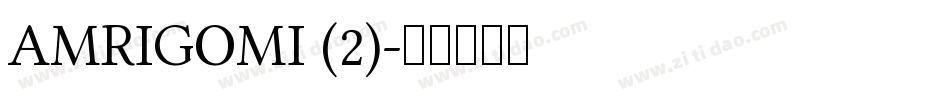 AMRIGOMI (2)字体转换